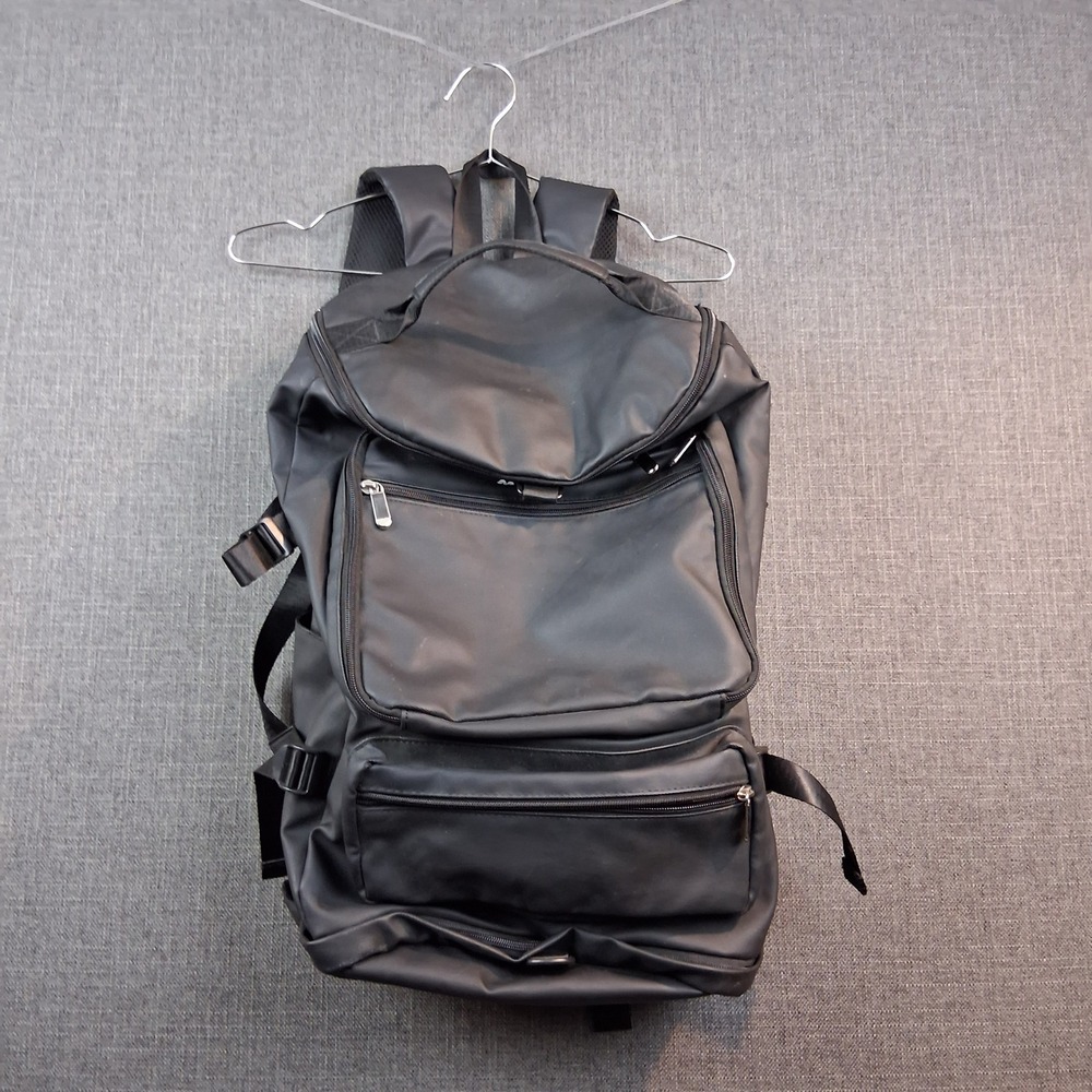 Miyoo Black Tactical Multi-Pocket Backpack Techwear Utility Bag 20 Inch